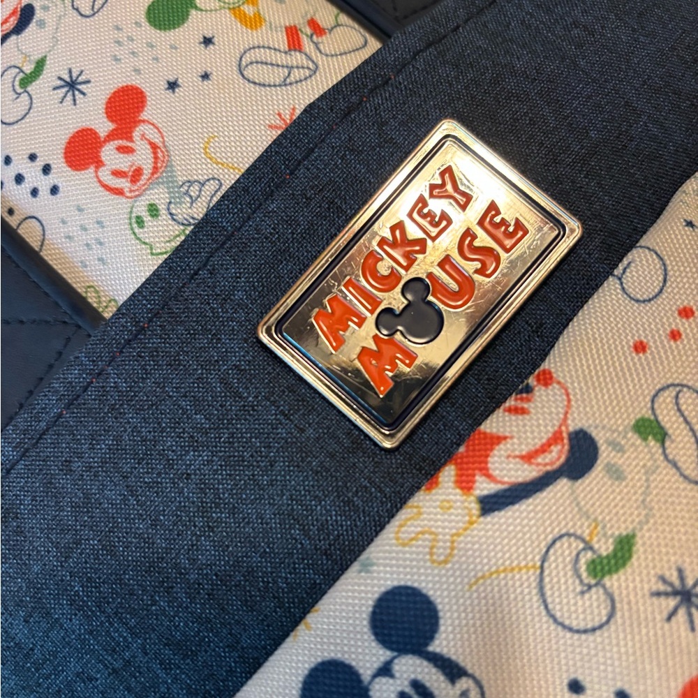 Disney Mickey Mouse Backpack – Denim & Multicolor Print